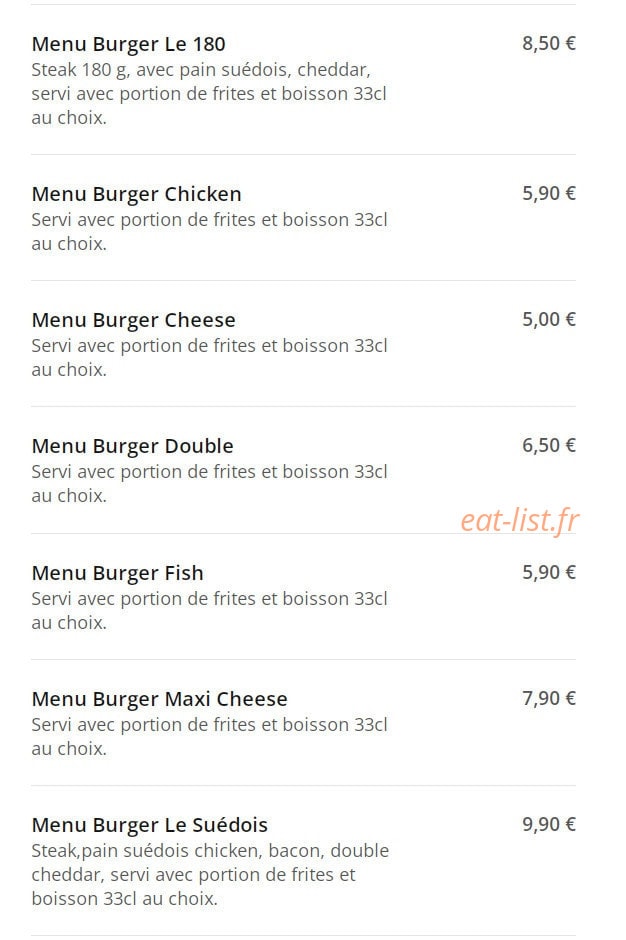 Tikka Food — carte page 2