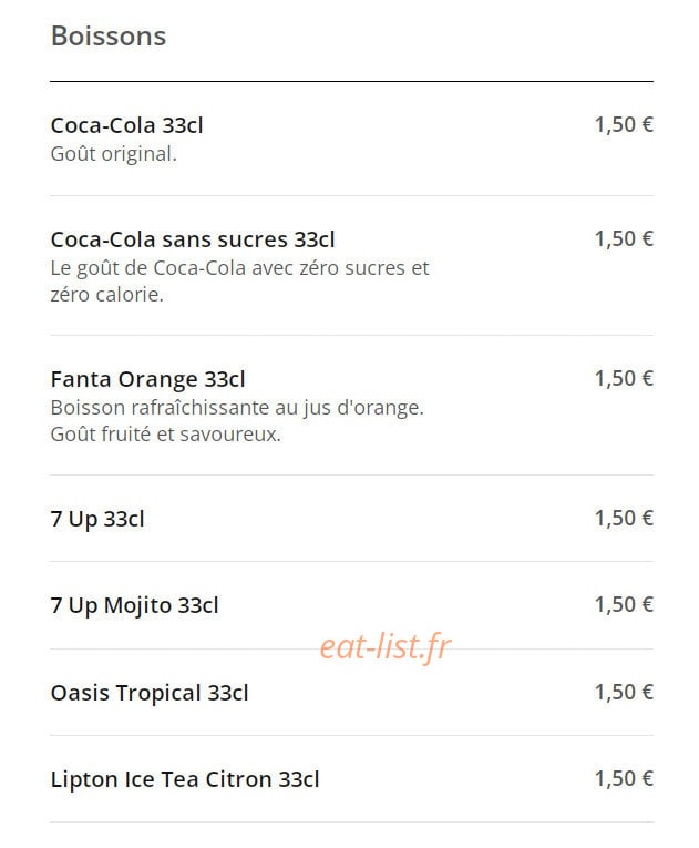 Tikka Food — carte page 12