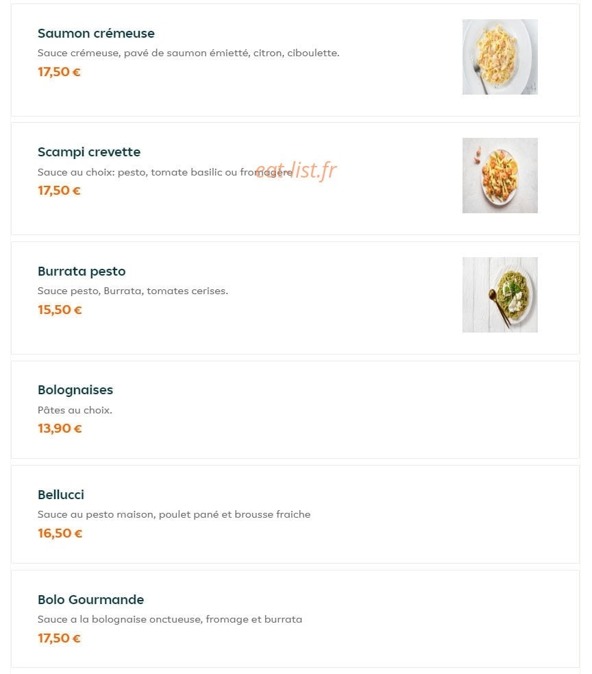 Via Pasta — carte page 3