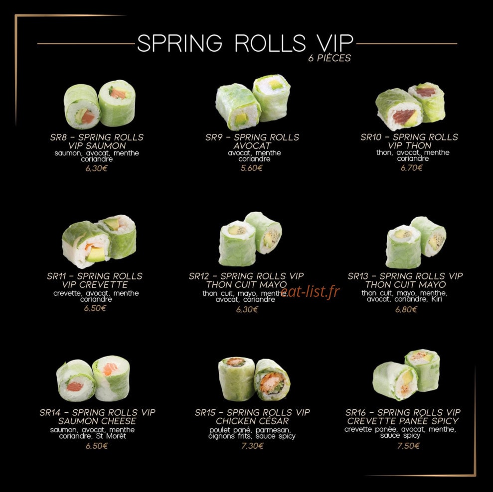 Vip Sushi — carte page 6