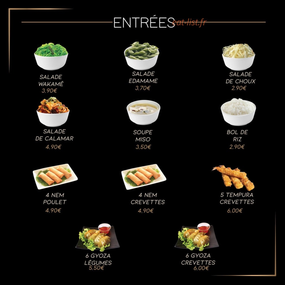 Vip Sushi — carte page 1