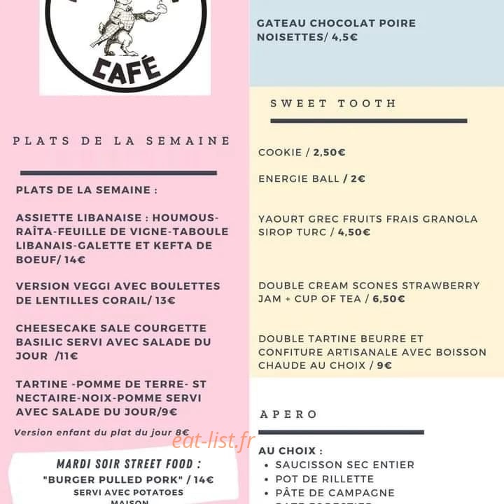 La boite savoureuse — carte page 1