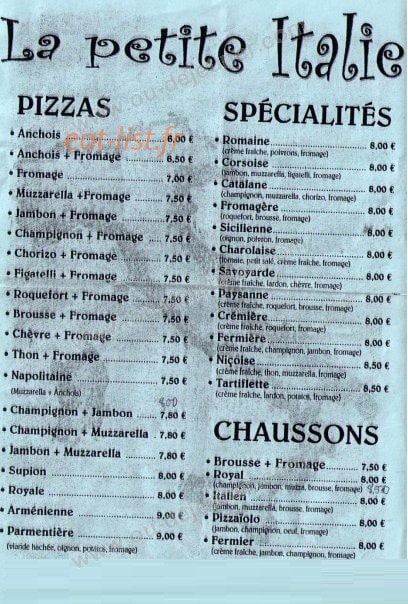 La petite Italie — carte page 1