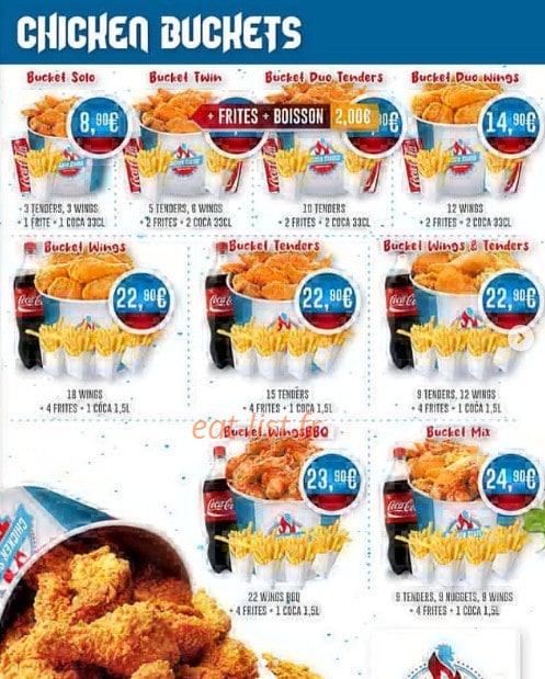 States Burger — carte page 1
