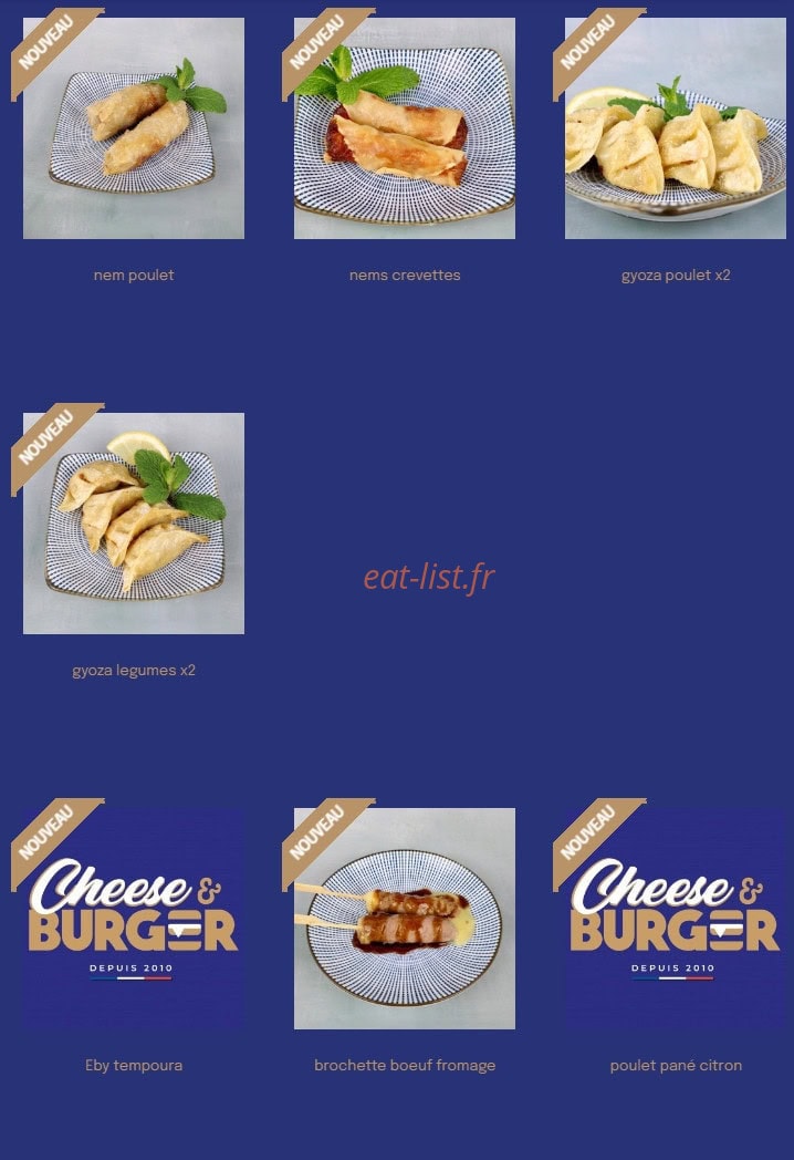 Cheese & Burger — carte page 3
