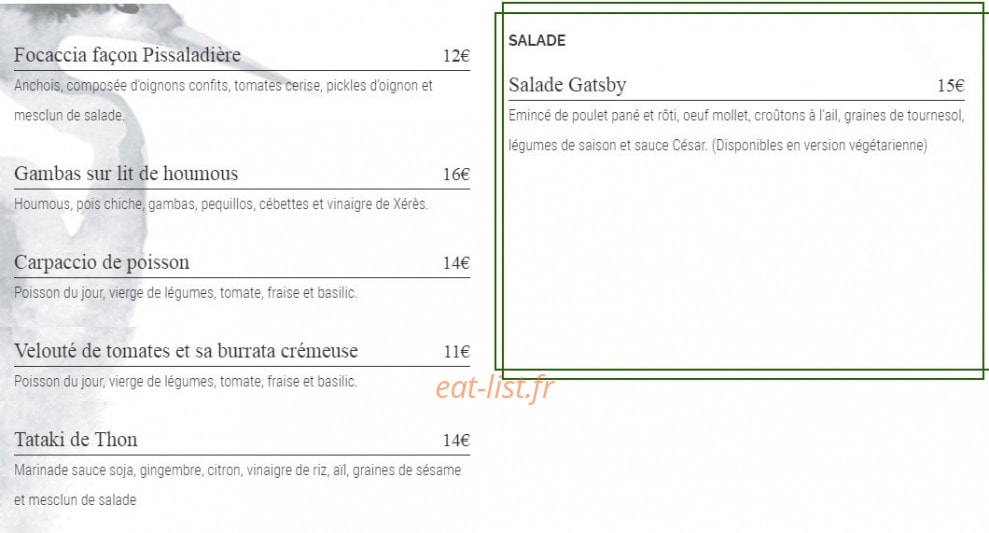 Gatsby — carte page 2