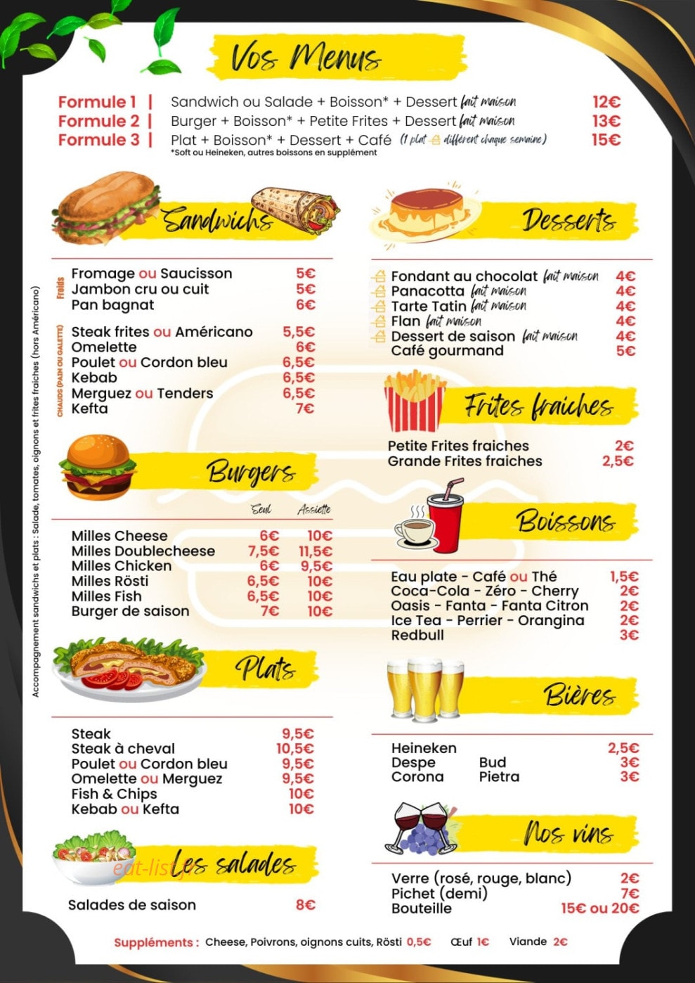 Happy Milles — carte page 1