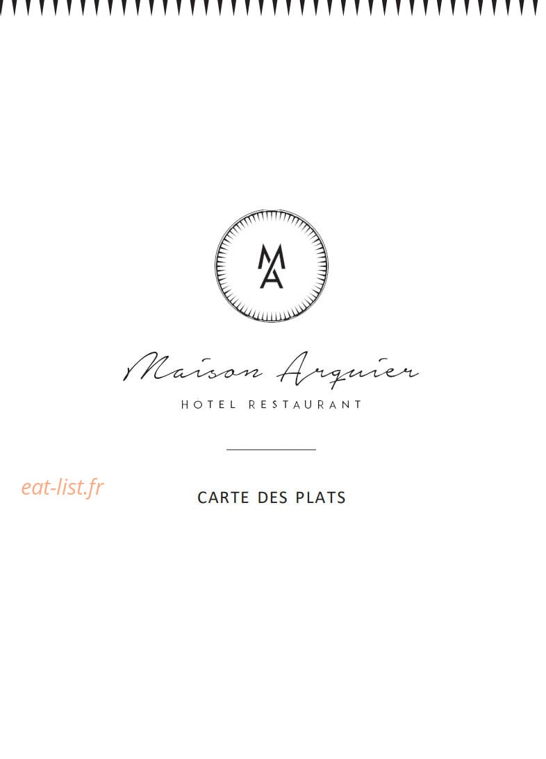 Maison Arquier — carte page 1