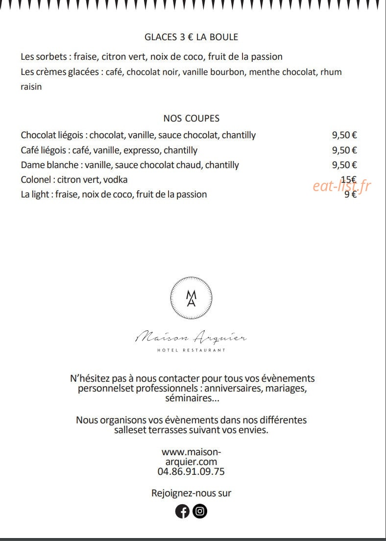 Maison Arquier — carte page 4