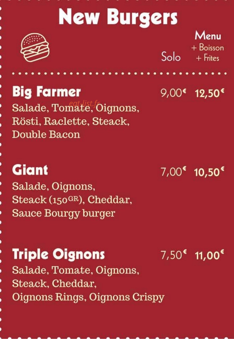 Noho Burger — carte page 4