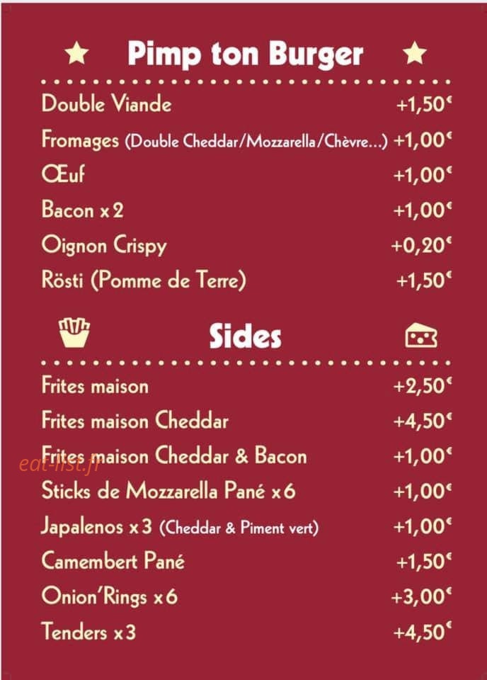 Noho Burger — carte page 6