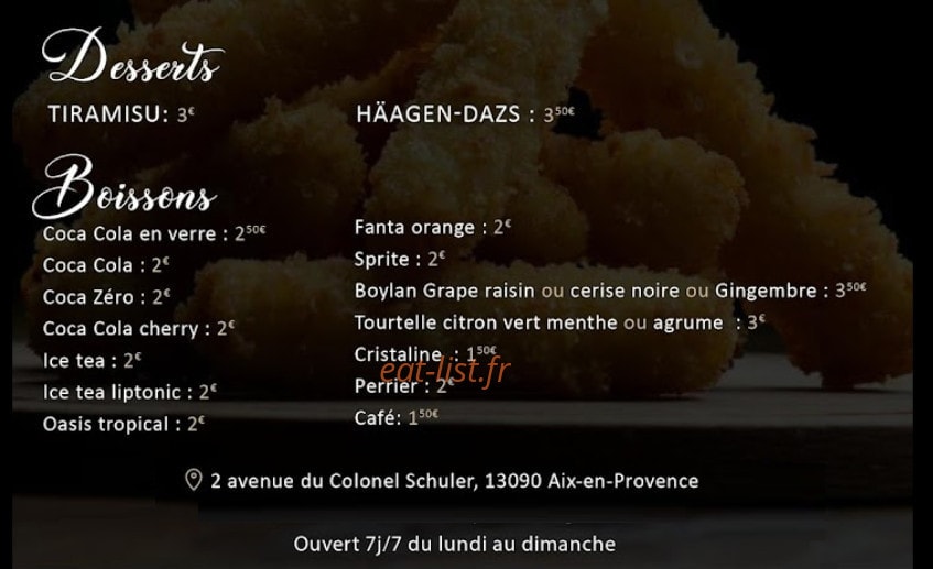 Planet burger — carte page 4