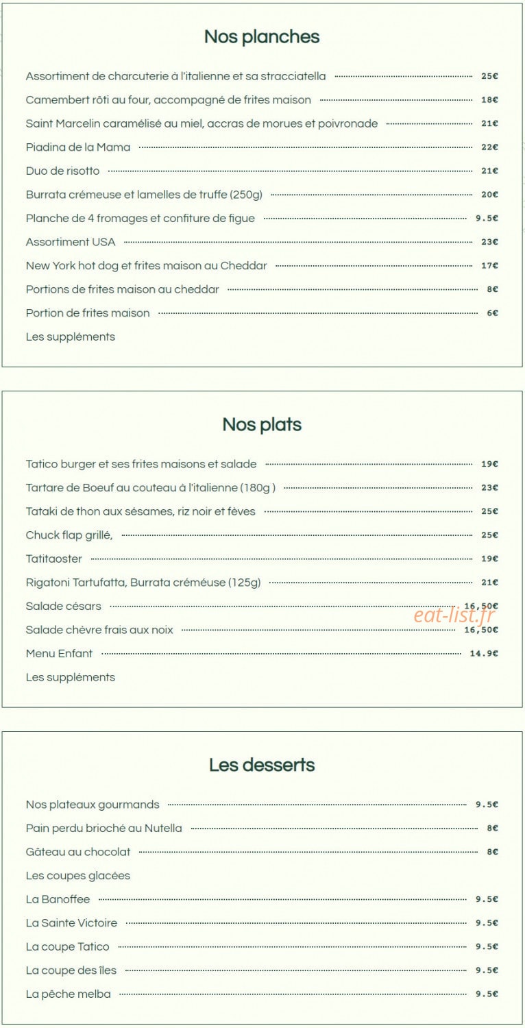 Tatico — carte page 1