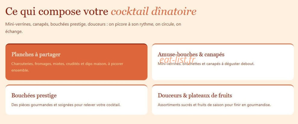 Vasty Traiteur — carte page 4