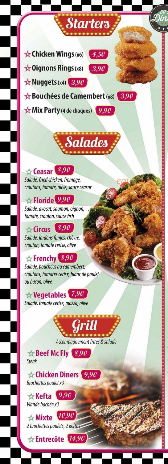50's Diner classic — carte page 2