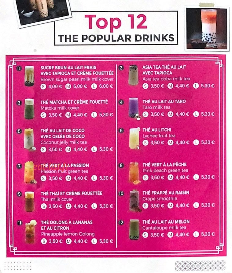 Asia Food — carte page 3