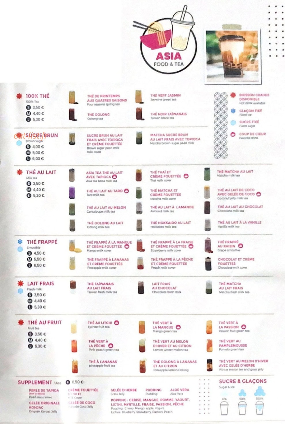 Asia Food — carte page 4