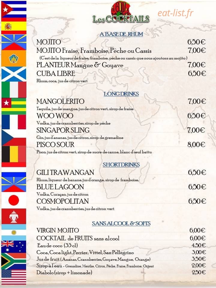 Au Goût Du Monde — carte page 1