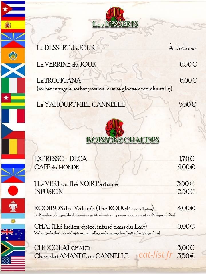 Au Goût Du Monde — carte page 5