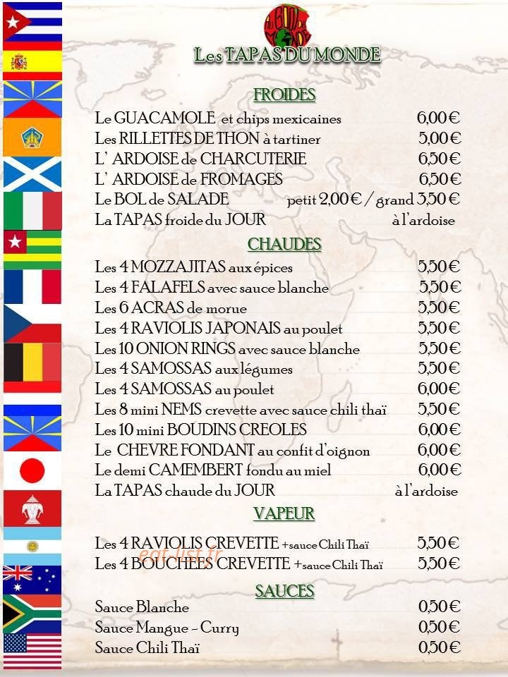 Au Goût Du Monde — carte page 3