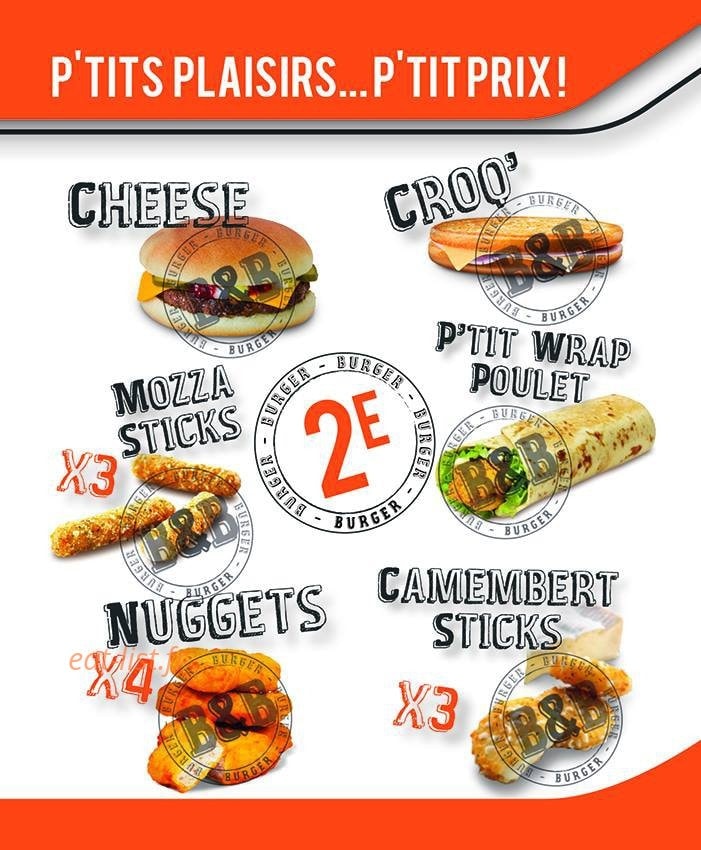 B&b burger — carte page 4