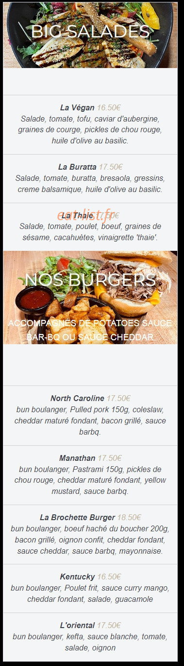 Bar-Bq — carte page 2