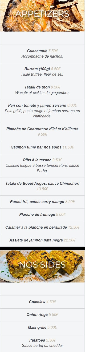Bar-Bq — carte page 1