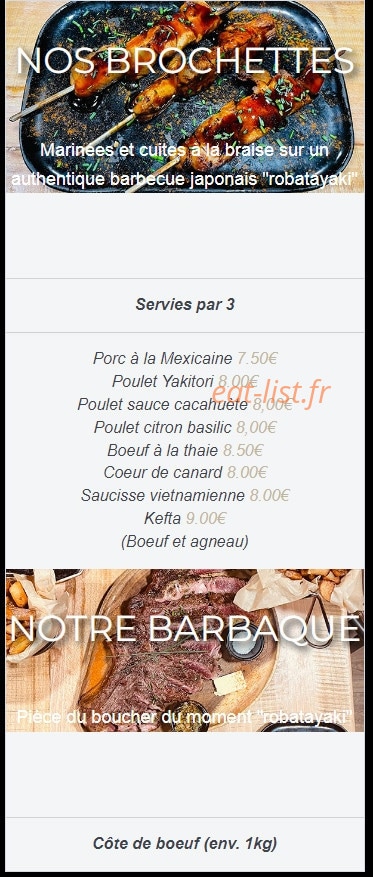 Bar-Bq — carte page 3
