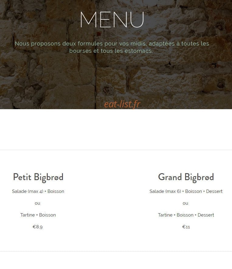 Bigbrod — carte page 3