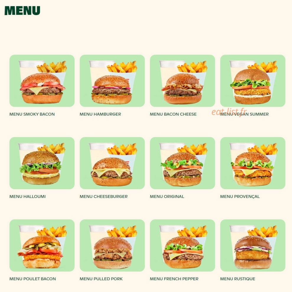 Bioburger — carte page 2