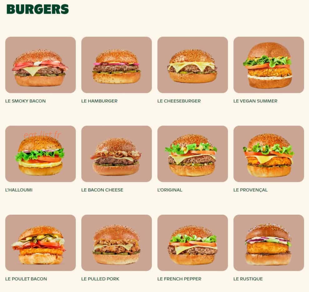Bioburger — carte page 3