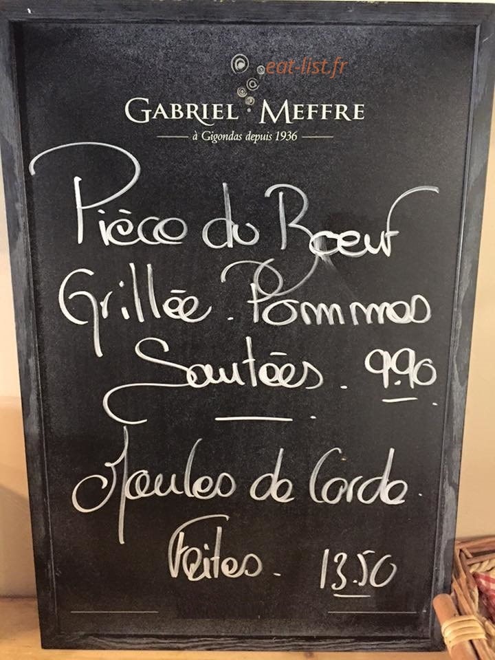 Brasserie des Platanes — carte page 1