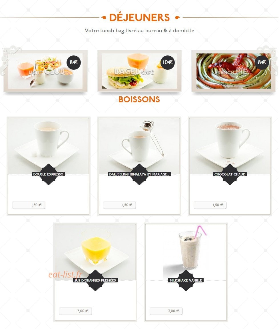 Brunch me up' — carte page 2