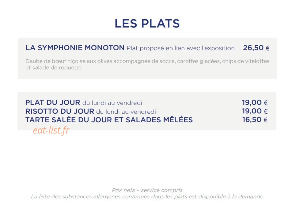 Café Caumont — carte page 2