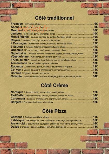 Café des 3 sautets — carte page 1