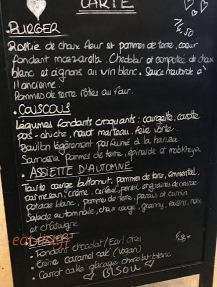 Café du Temps — carte page 1