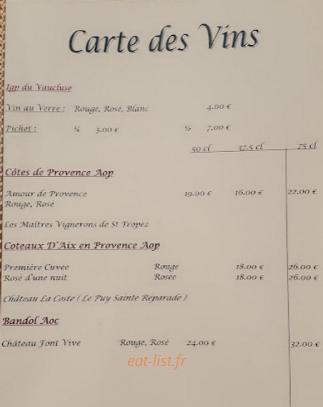 Chez Hanson — carte page 5