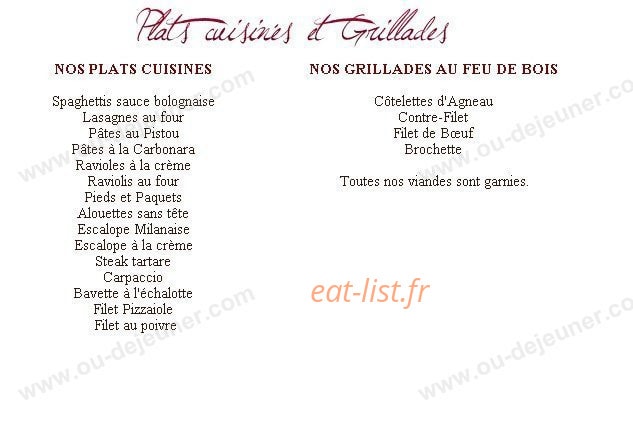 Chez Jo — carte page 2