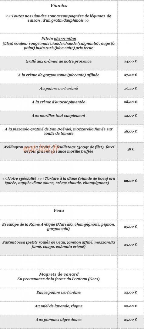 Chez Nine — carte page 3