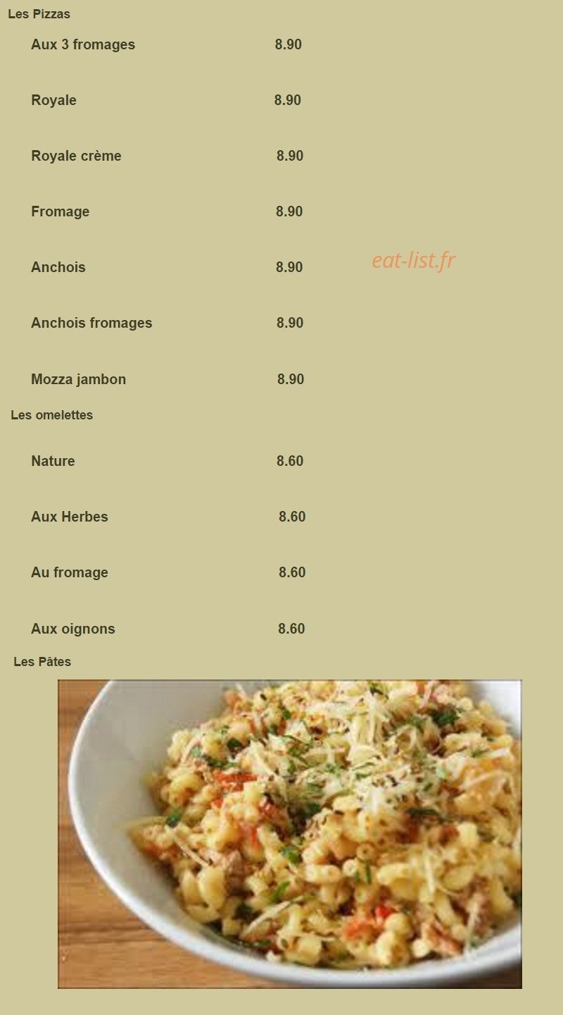 Chez paul — carte page 3