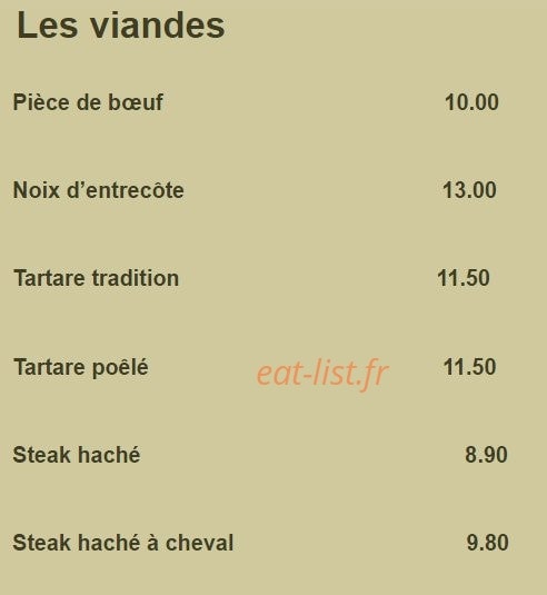 Chez paul — carte page 2