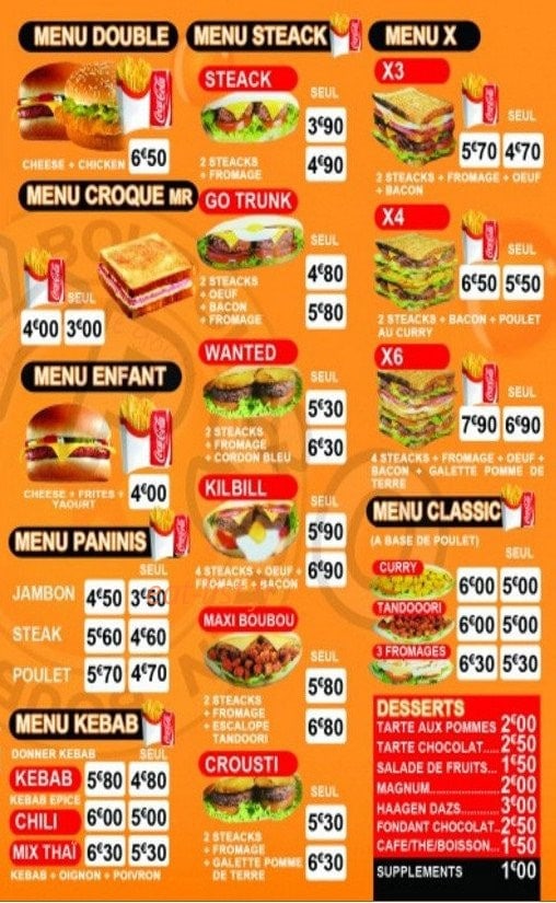 Chicken boubou — carte page 2