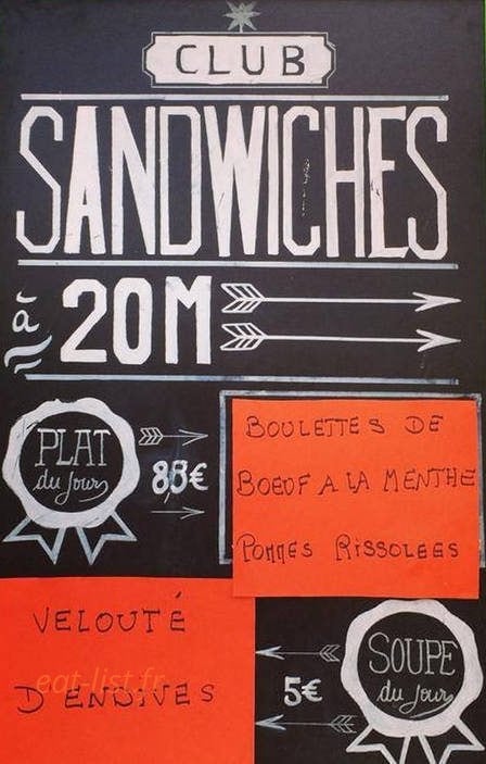 Club Sandwiches — carte page 2