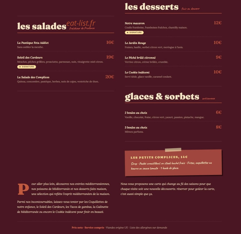 Complices — carte page 2