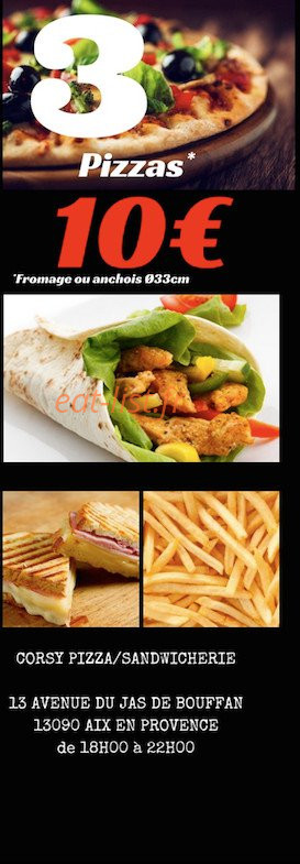 Corsy Pizza — carte page 2