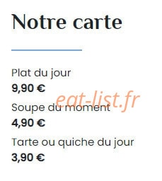 Cosy & Coffee — carte page 1