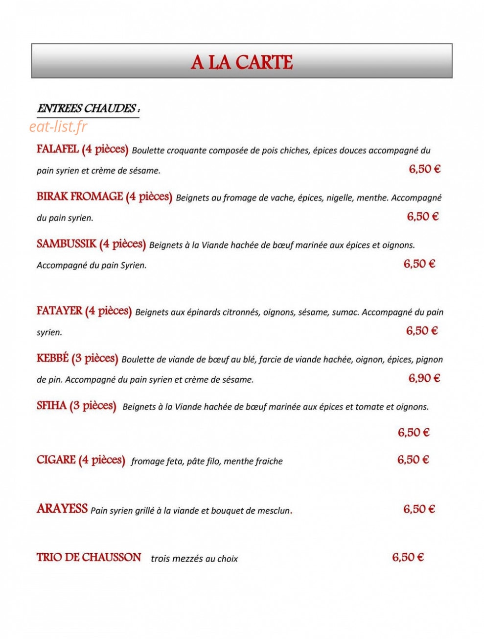 Damas — carte page 1