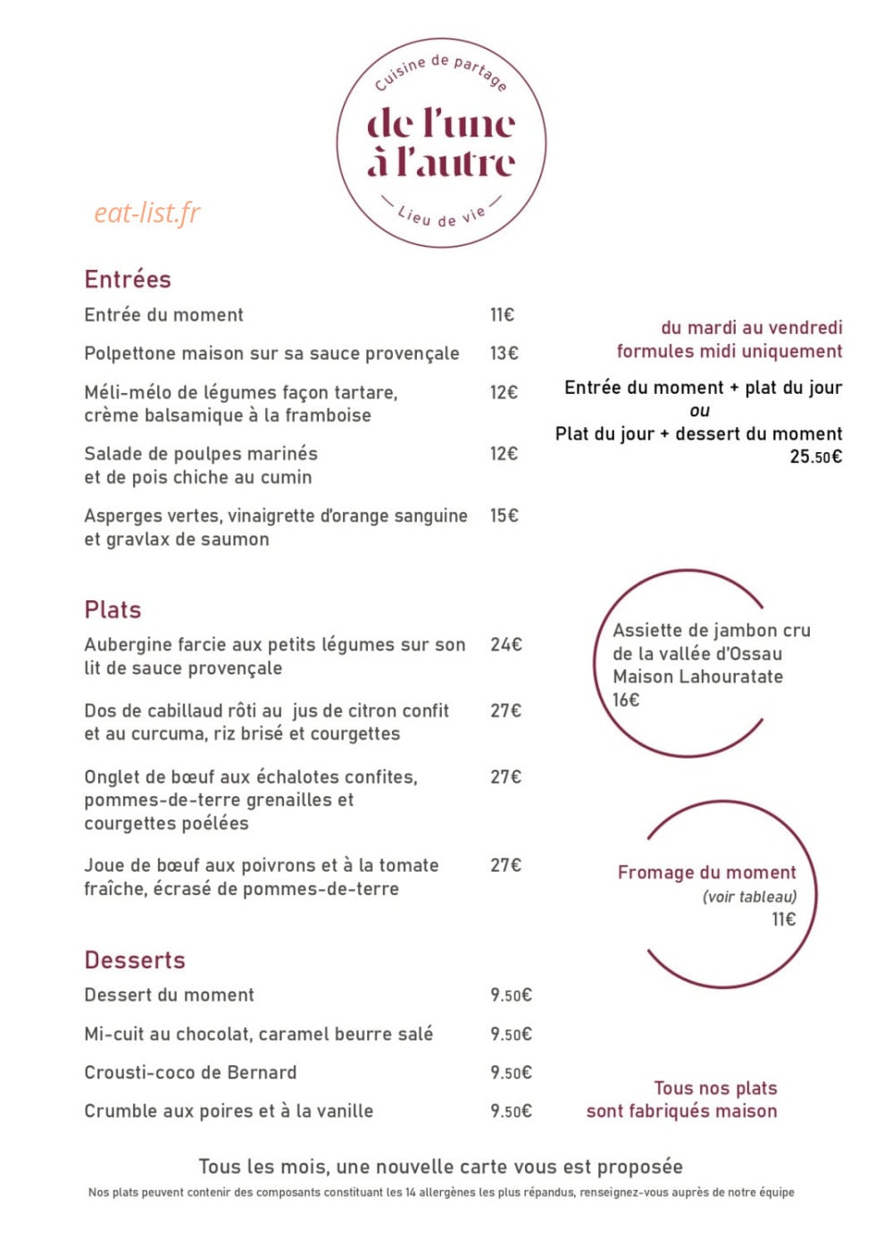 de l'une à l'autre — carte page 1