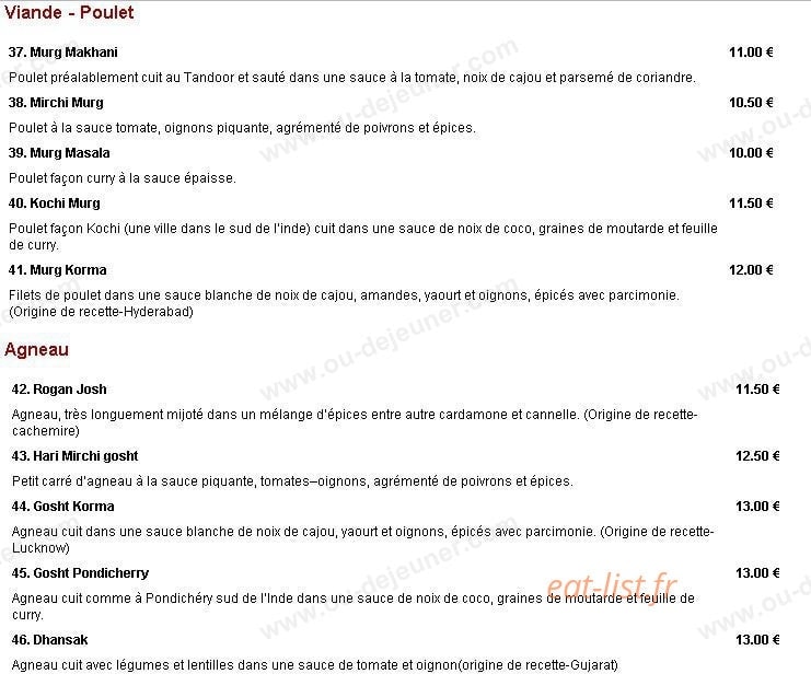 Delhi Delice — carte page 3