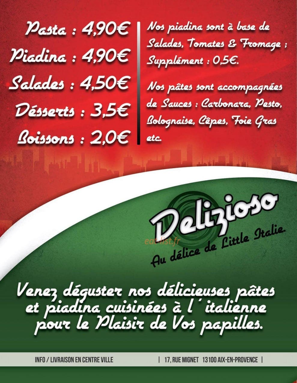 Delizioso — carte page 1